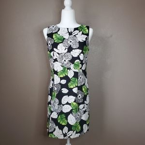 AGB Tropical Print  Sleeveless Shift Dress Sz 10P